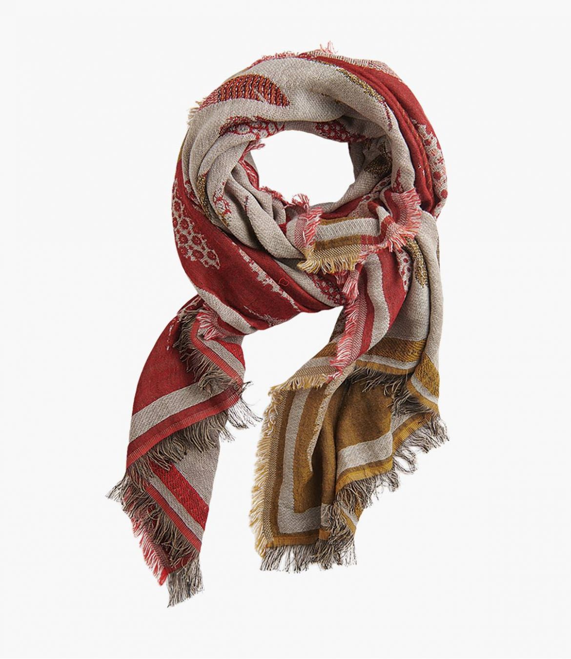 CHOUETTE Cotton scarf, Viscose, Women's wool 70x180 cm Storiatipic - 1
