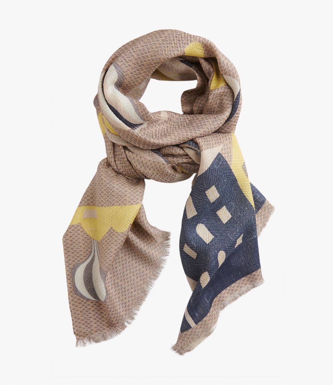 LEGERE Wool scarf, Lurex for women 70x190 cm Storiatipic - 1