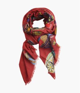 RADIEUSE Wool scarf, Women's Silk 70x190 cm Storiatipic - 1