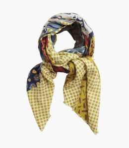 REBELLE Wool scarf, Women's Silk 75x190 cm Storiatipic - 1