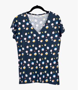 EVI BULLE T-shirt en Coton, Modal pour Femme Storiatipic - 1