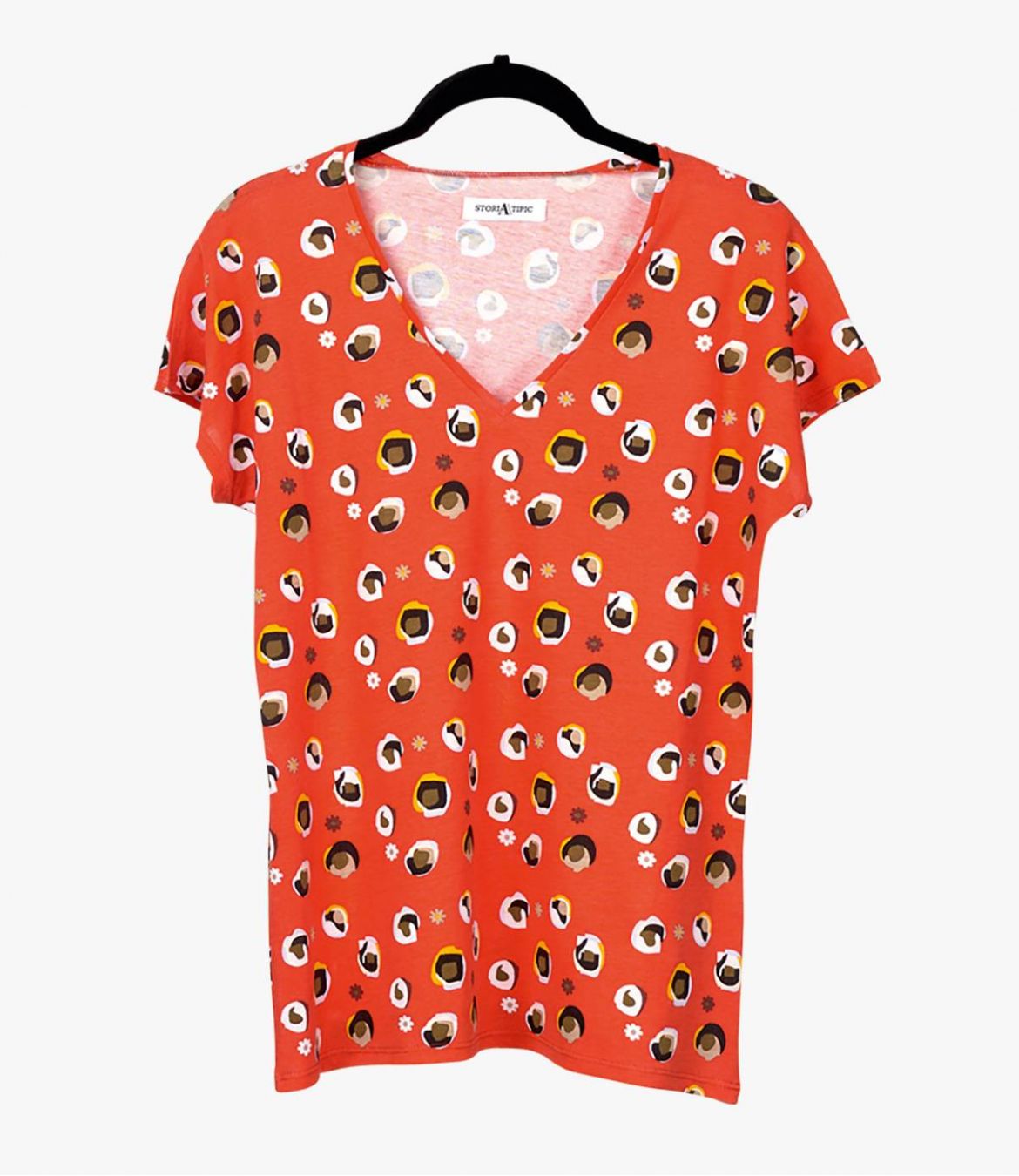 EVI BULLE T-shirt en Coton, Modal pour Femme Storiatipic - 2