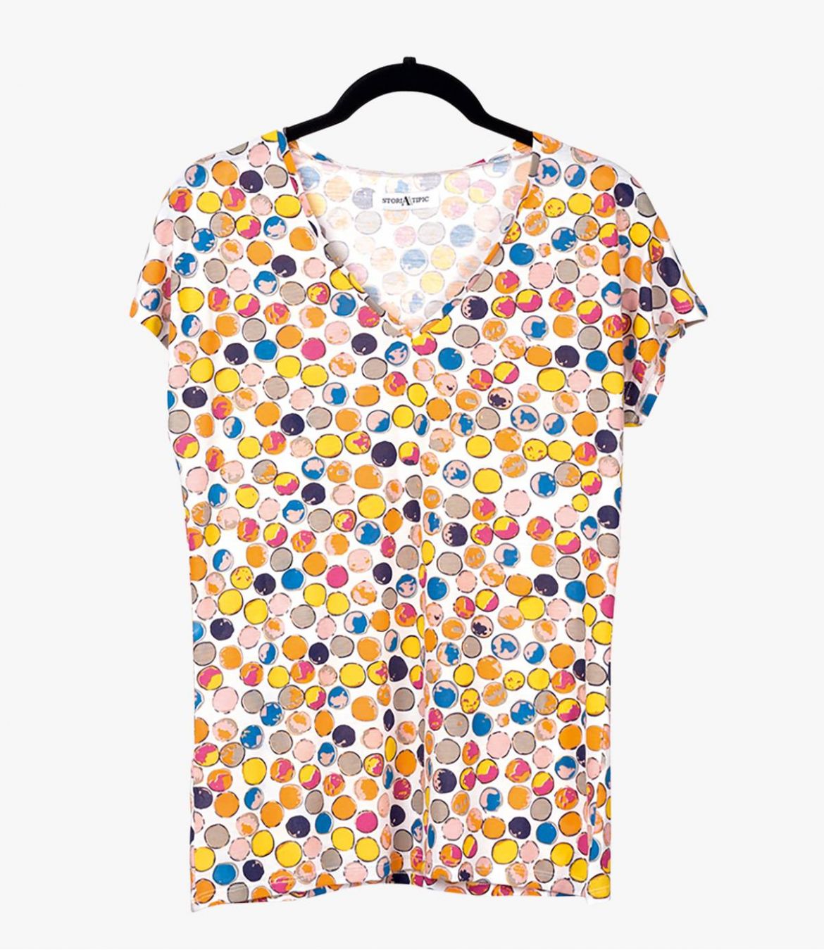 EVI DOT T-shirt en Coton, Modal pour Femme Storiatipic - 2