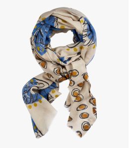 BORA Wool scarf, Women's Silk 100x200 cm Storiatipic - 3