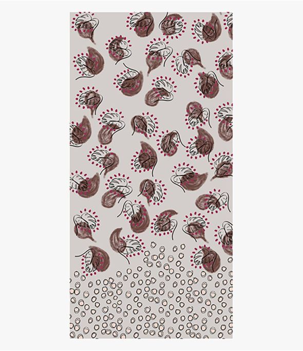 BORA Zijden wollen damessjaal 100x200 cm - - Storiatipic