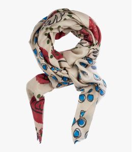 BORA Wool scarf, Women's Silk 100x200 cm Storiatipic - 7