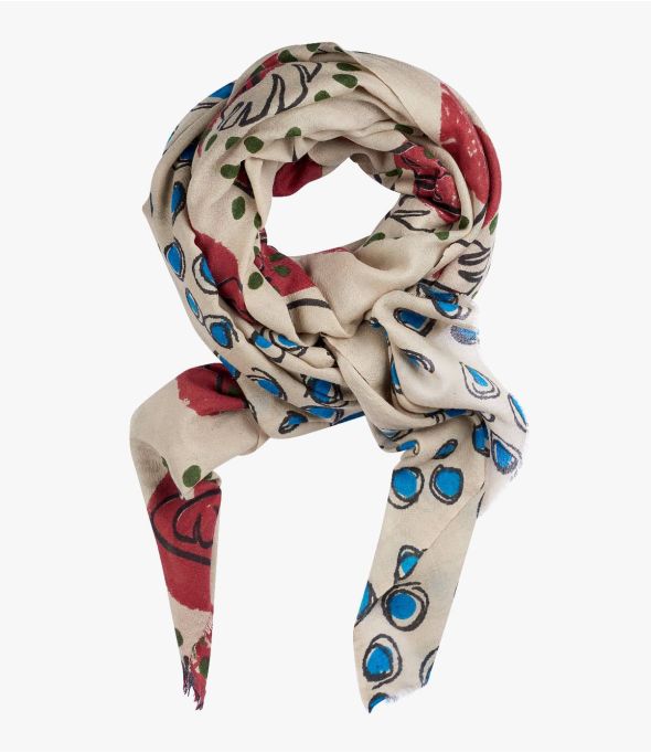 BORA Women's Silk Wool Scarf 100x200 cm - - Storiatipic