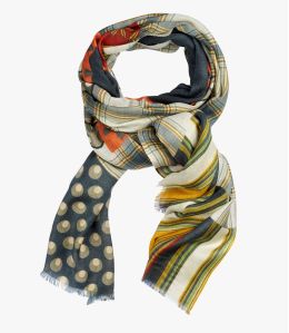 DIVA Wool scarf, Women's Silk 100x200 cm Storiatipic - 1