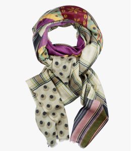 DIVA Wool scarf, Women's Silk 100x200 cm Storiatipic - 5