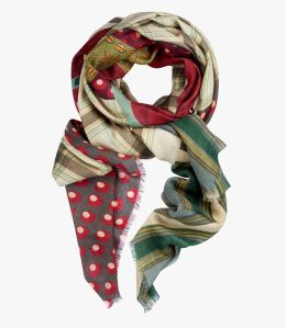 DIVA Wool scarf, Women's Silk 100x200 cm Storiatipic - 7