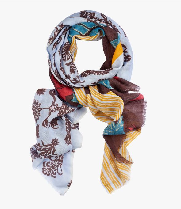 DOME Women's Wool Scarf 80 X 200 CM - - Storiatipic