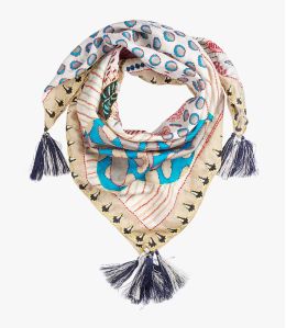 FANI Sciarpa in Seta da Donna 65x65 cm - - Storiatipic