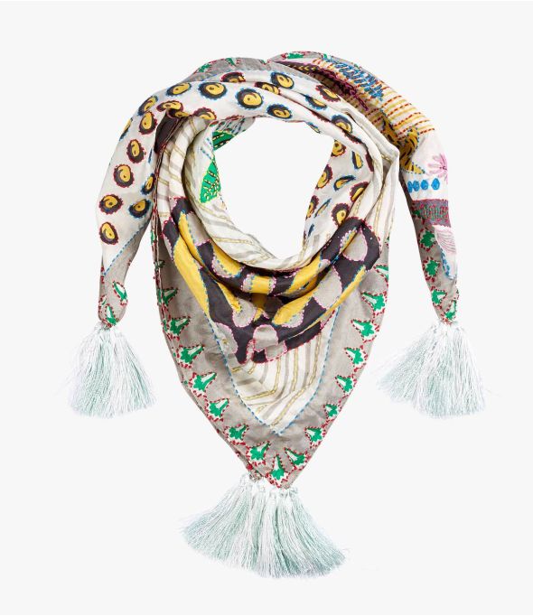FANI Sciarpa in Seta da Donna 65x65 cm - - Storiatipic