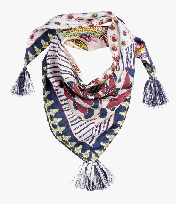FANI Women's Silk Scarf 65x65 cm - - Storiatipic