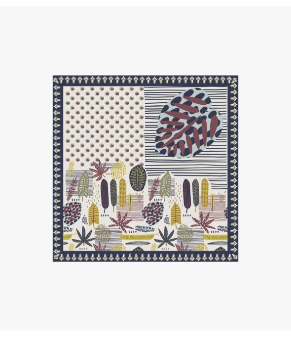 FANI Women's Silk Scarf 65x65 cm - - Storiatipic