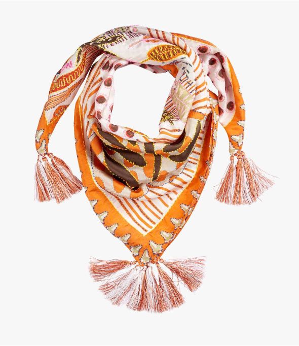 FANI Women's Silk Scarf 65x65 cm - - Storiatipic