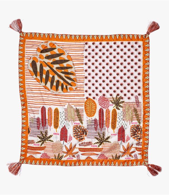 FANI Women's Silk Scarf 65x65 cm - - Storiatipic