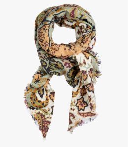 HALO Wool scarf, Women's Silk 75x190 cm Storiatipic - 1