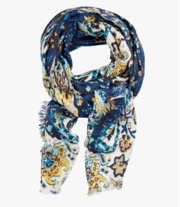 HALO Wool scarf, Women's Silk 75x190 cm Storiatipic - 3