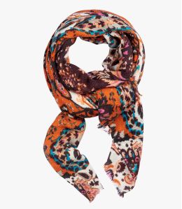HALO Wool scarf, Women's Silk 75x190 cm Storiatipic - 5