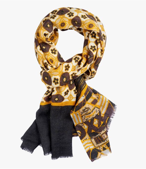 Bufanda de lana para hombre INKA 80X200 cm - - Storiatipic