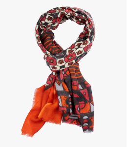Bufanda de lana para hombre INKA 80X200 cm - - Storiatipic