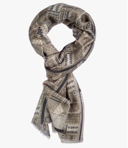 LEON Wool scarf, Men's Tencel 80X200 cm Storiatipic - 1