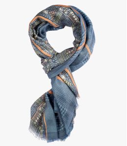 LEON Wool scarf, Men's Tencel 80X200 cm Storiatipic - 3