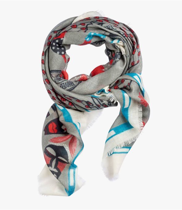 TERA Großes Wollquadrat für Damen 140 x 140 CM - - Storiatipic