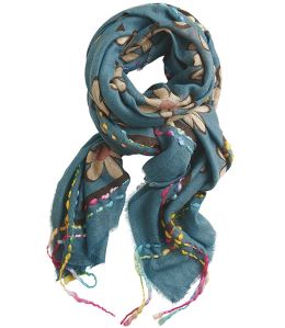 FRAICHE Wool scarf, Acrylic for Women 90 x 200 CM Storiatipic - 1