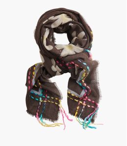FRAICHE Wool scarf, Acrylic for Women 90 x 200 CM Storiatipic - 5