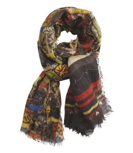 LIVE Wool scarf, Nylon for Women 100 x 190 CM Storiatipic - 1