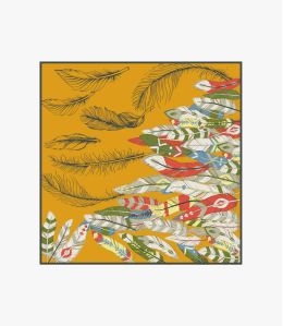 OAHU Cotton scarf, Women's Silk 100 x 100 CM Storiatipic - 6