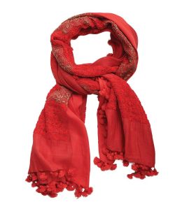 AURORE Cotton scarf, Women's Silk 100x200 cm Storiatipic - 1