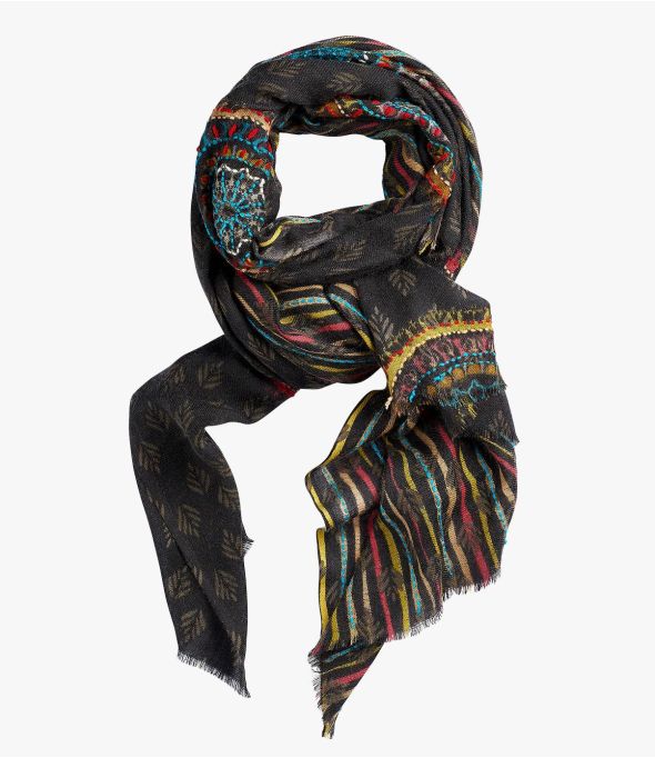 BEA Echarpe en Laine pour Femme 80 x 190 CM - 1