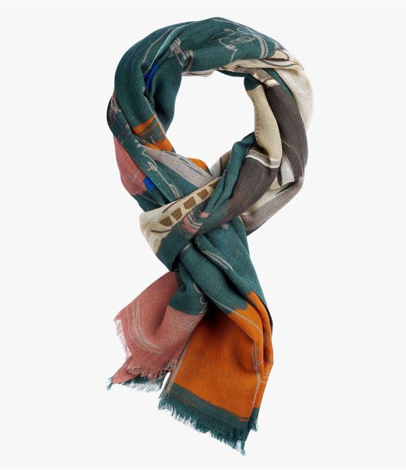 Bufanda de lana para hombre DARIO 90 x 200 CM - - Storiatipic